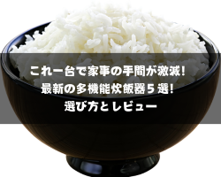 2024年秋、最新！これ一台で家事の手間が激減！最新の多機能炊飯器５選！選び方とレビュー